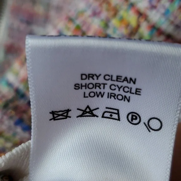 Carlisle Collection multi color knit full zip crop jacket white sleeves R $645 - Picture 12 of 13